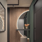 ENTRADA PANELADA CON ESPEJO