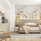 CABECERO CON LEDS Y REPISA 